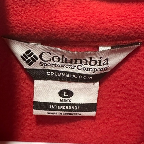 Columbia Ohio State Buckeyes Men’s Fleece Logo Zipper Vest Size Large - Picture 4 of 5